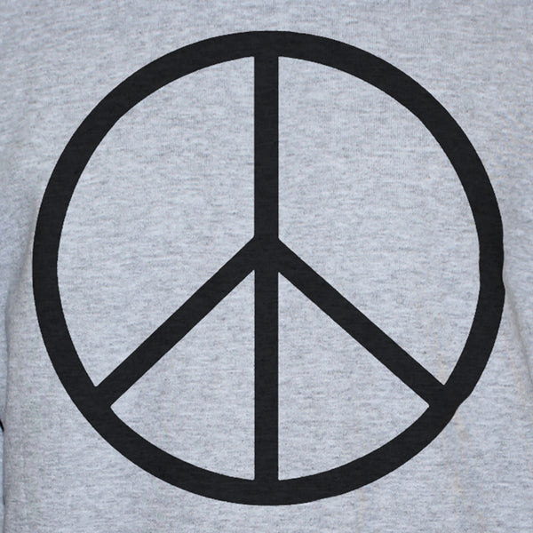 Peace Sign-Symbol Sweatshirt Anti War Political Activist Pacifist Sweater Close Up Photo