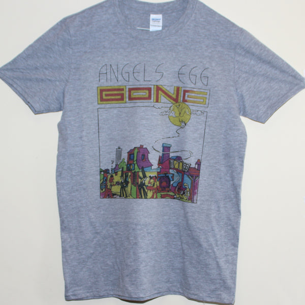Gong Psychedelic Progressive Rock T shirt Grey