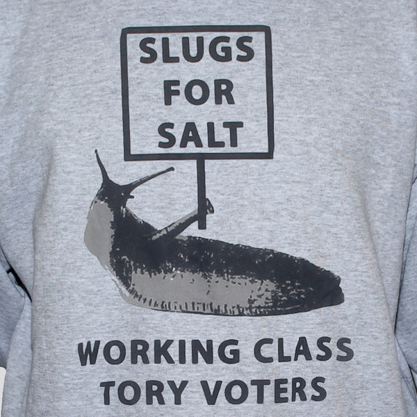 anti tory party t shirt labour activist left wing socialist protest tee grey