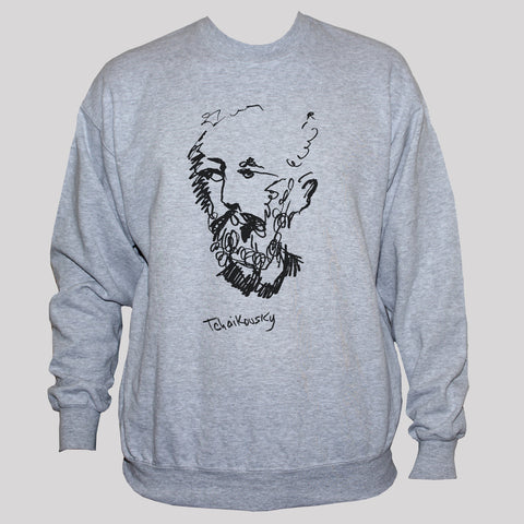 Tchaikovsky Head Drawing Art Sweatshirt