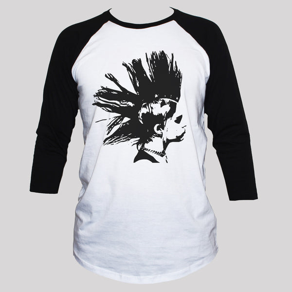 Punk Mohawk Girl T shirt 3/4 Sleeve