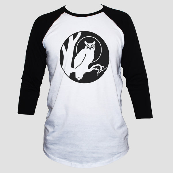 Night Owl Goth Style T shirt 3/4 Sleeve