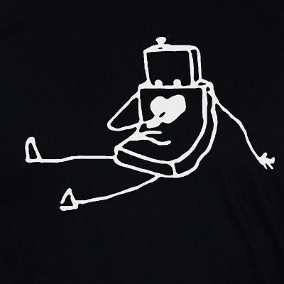 Robot love Graphic T shirt Cute Unisex Tee Black