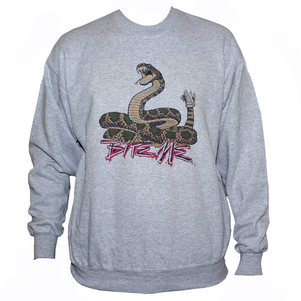 Snake "Bite Me" Biker Rockabilly Style Sweatshirt