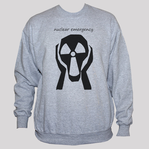 Anti War Nuclear Disarmament Protest Sweatshirt Grey