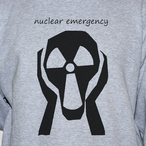 Anti War Nuclear Disarmament Protest Sweatshirt Grey