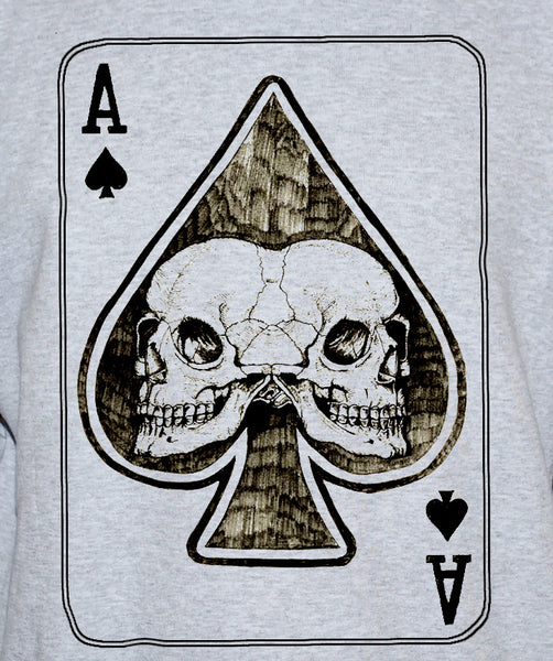 Ace Of Spades Skulls Card Rockabilly Goth Style T shirt