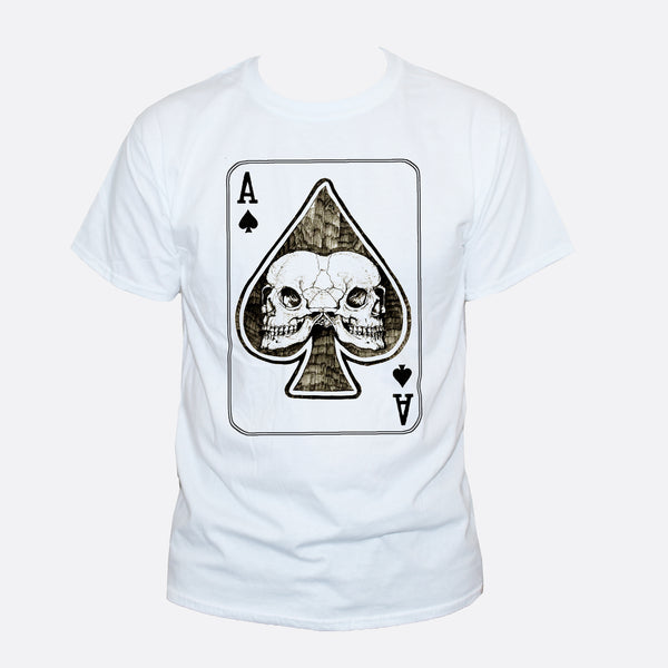 Ace Of Spades Skulls Card Rockabilly Goth Style T shirt
