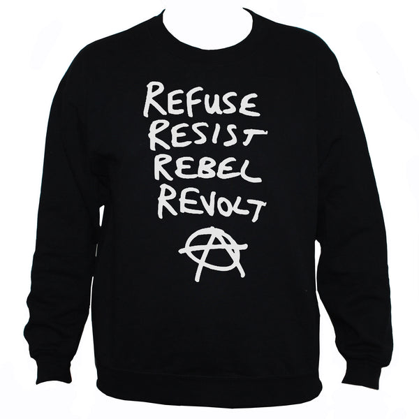 Anarchist Political Protest Graphic Sweatshirt