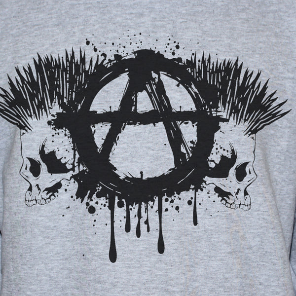 Anarchy Skulls Punk Style Graphic T shirt