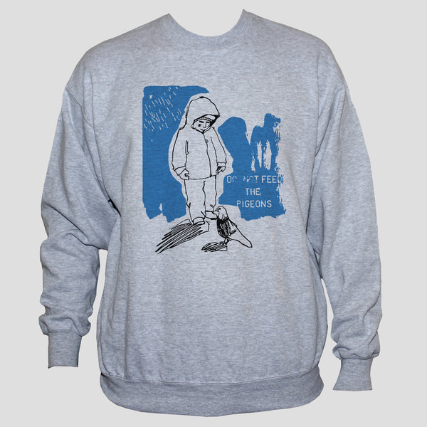 "Do Not Feed The Pigeons" Cute Emo Style Graphic Sweatshirt