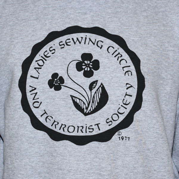 Funny Feminist "Ladies Sewing Terrorist Society" Retro T shirt Vest