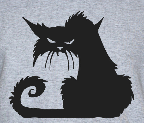 Funny Grumpy Angry Cat Graphic T shirt
