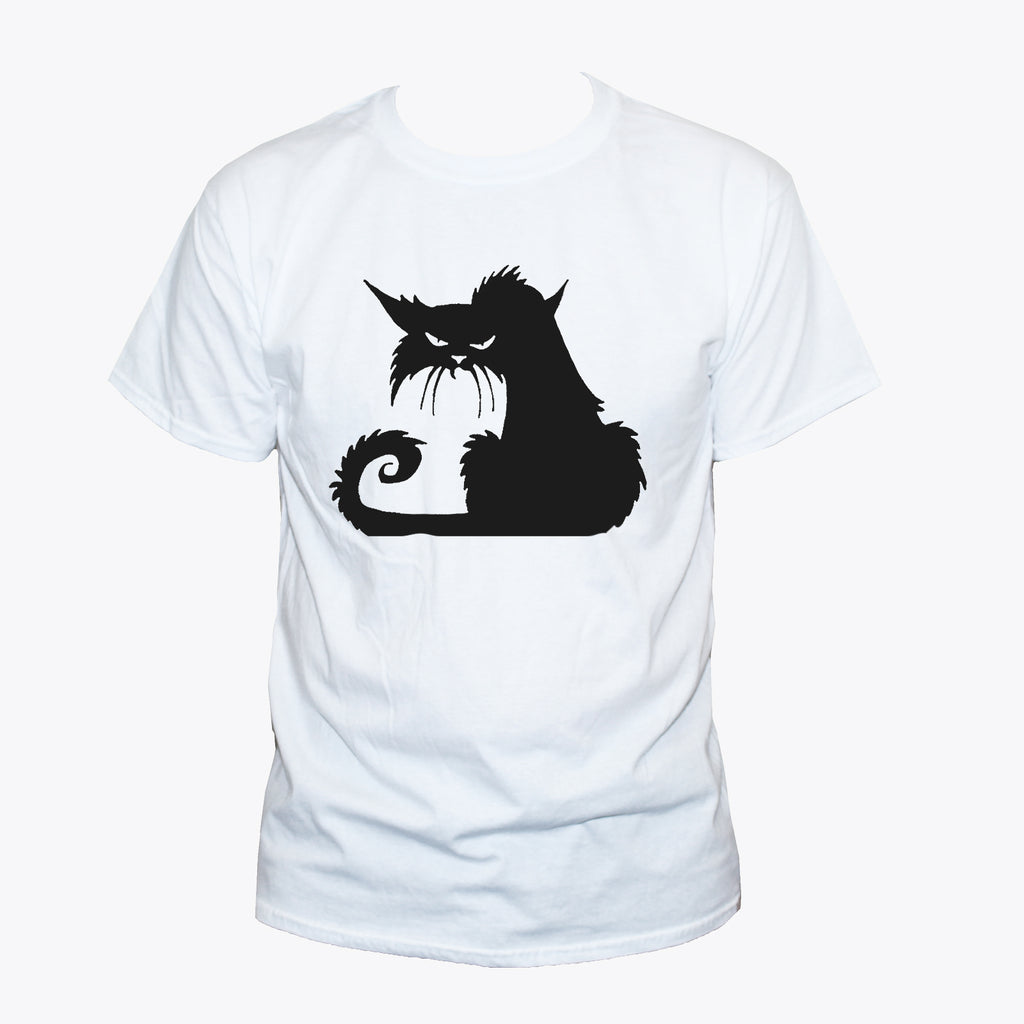Funny Grumpy Angry Cat Graphic T shirt