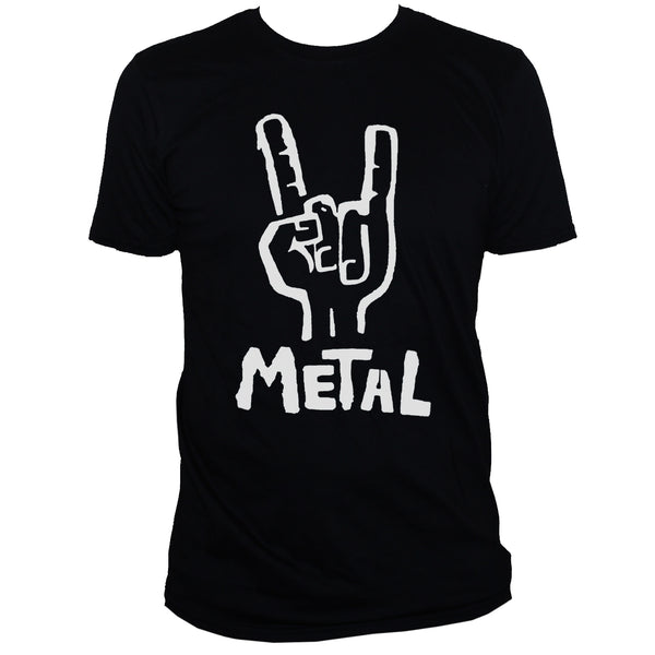 Funny Heavy Metal Hard Rock "Sign Of Horns" T shirt