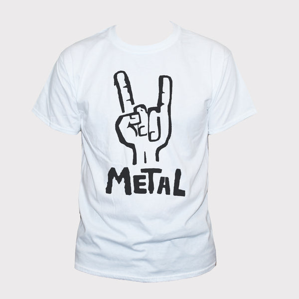 Funny Heavy Metal Hard Rock "Sign Of Horns" T shirt