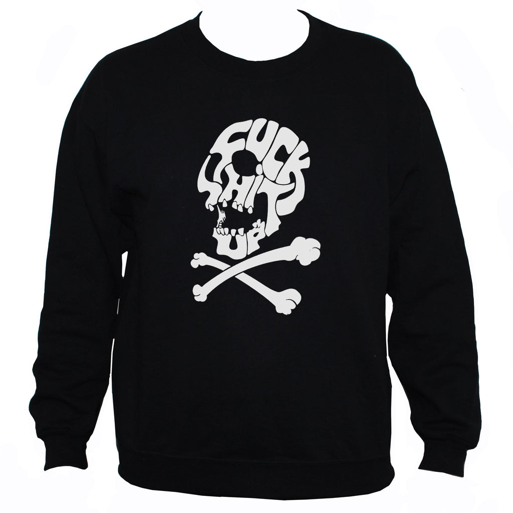 Funny Rude Skull And Bones Punk Style Sweatshirt