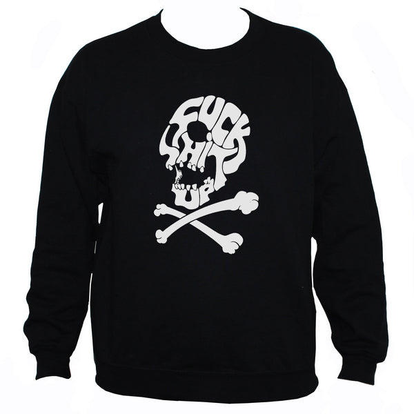 Funny Rude Skull And Bones Punk Style Sweatshirt