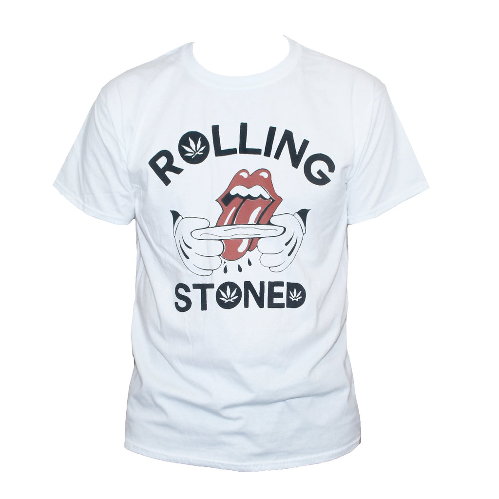 Funny Stoner "Rolling Stoned" Dope Pot Smoker T shir
