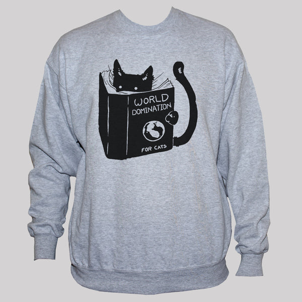 Funny Kitty/Cat "World Domination" Graphic Sweatshirt