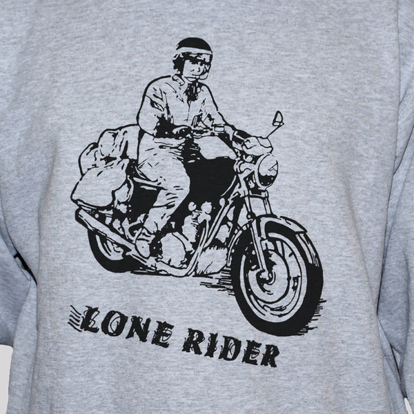 Lone Rider Motorcycle Rebel Biker Graphic T shirt