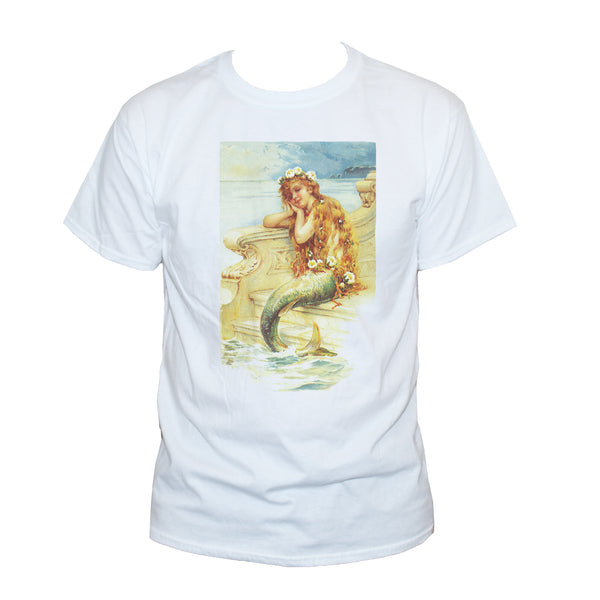 Mermaid Pre-Raphaelite Style Art Painting T shirt