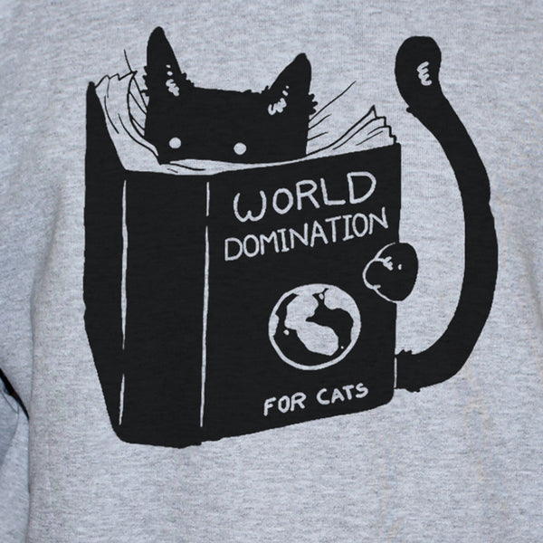 Funny Cat Kitten "World Domination" Graphic T shirt