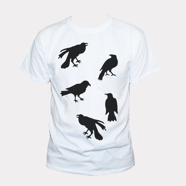 Five Crows Retro Style Graphic T shirt
