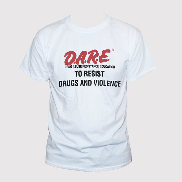 Political D.A.R.E. To Resist Drugs And Violence Retro Protest T shirt
