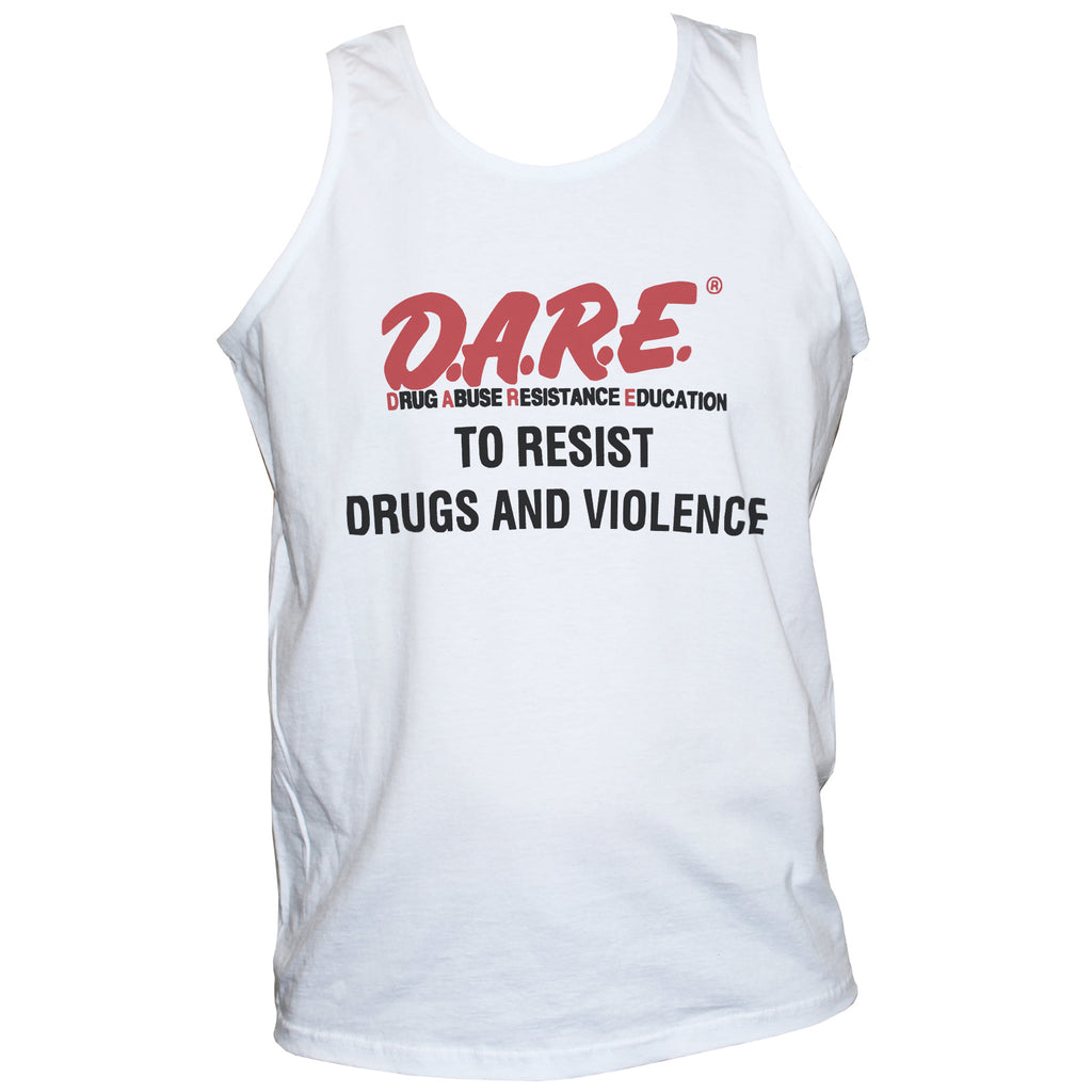 Dare To Resist Drugs And Violence Political Activist Retro T shirt Vest