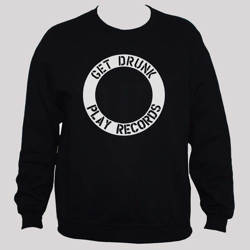 Funny DJ "Get Drunk Play Records" Graphic Sweatshirt