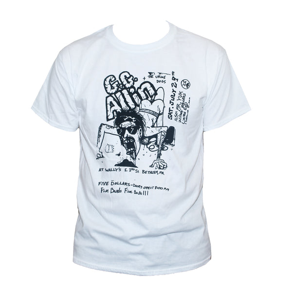 GG Allin Hardcore Punk Rock T shirt