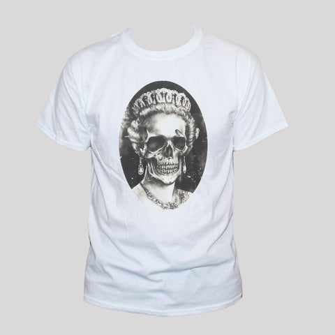 Dead Queen's Skull Punk Goth Style Graphic T shirt