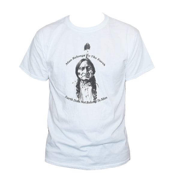 Sitting Bull Quote T shirt Native American Chief Hero Graphic Tee