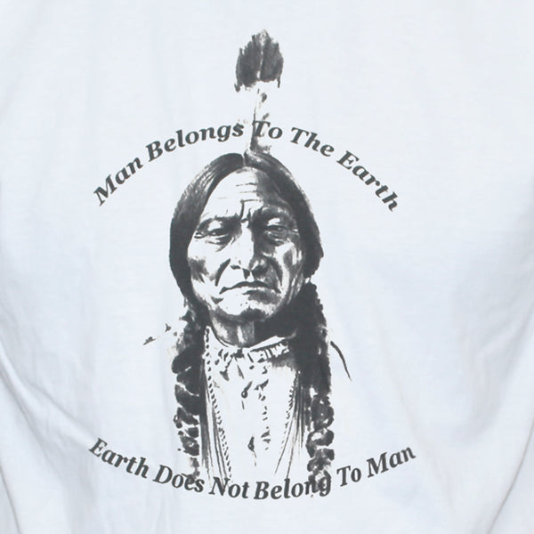 Sitting Bull Quote T shirt Native American Chief Hero Graphic Tee Close Up