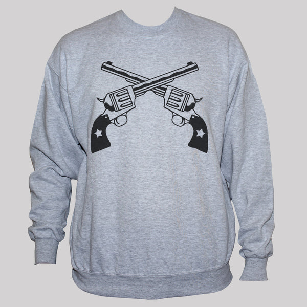 Crossed Guns/Revolvers Rebel Outlaw Retro Style Sweatshirt